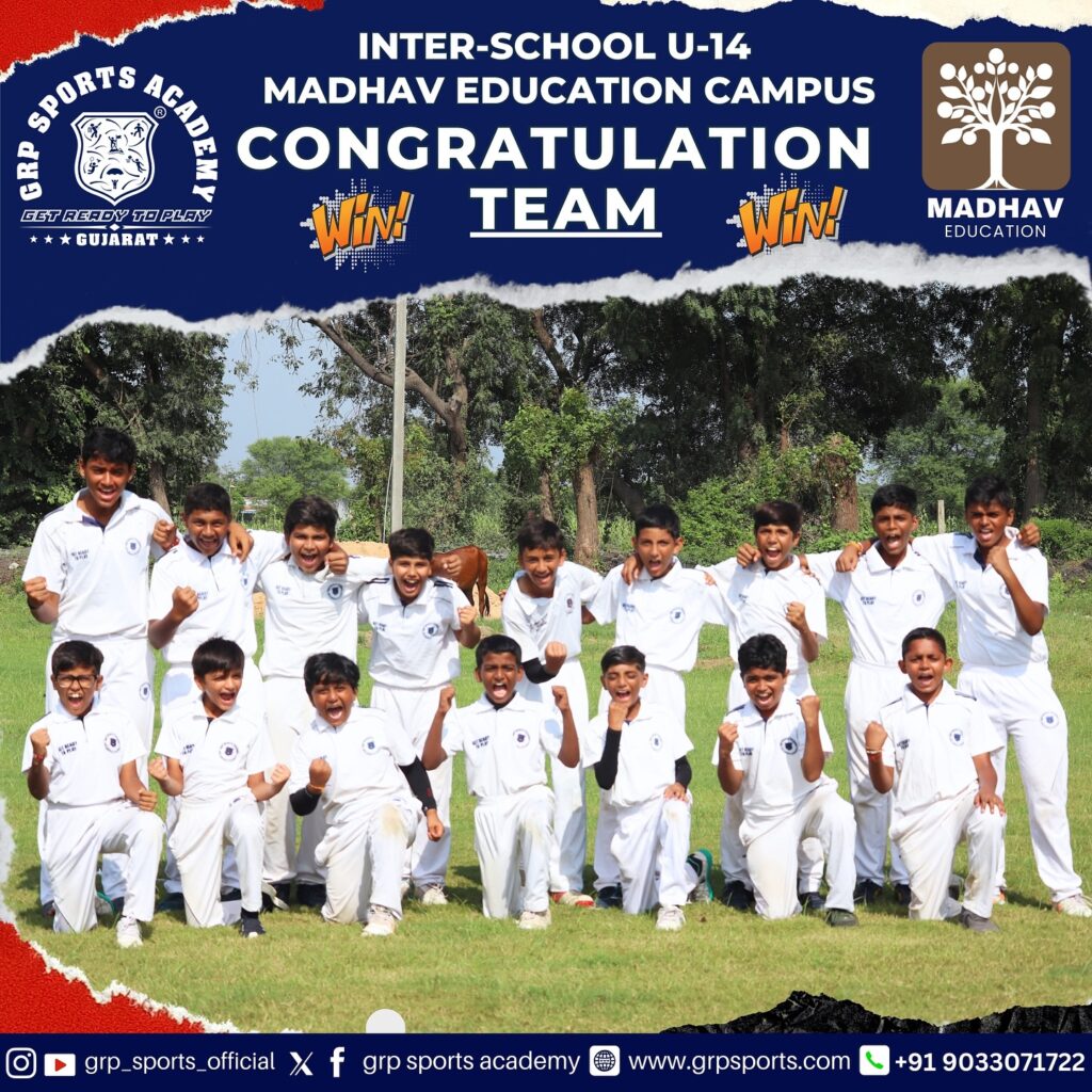 Madhav Education Campus Triumphs in 1st CBCA U-14 Interschool Match!