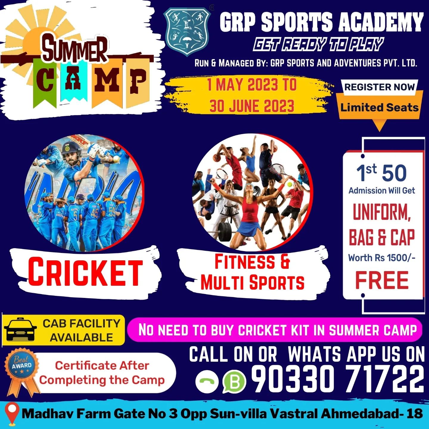 GRP Sports Academy Summer Camp 2023 Summer Camp 2023